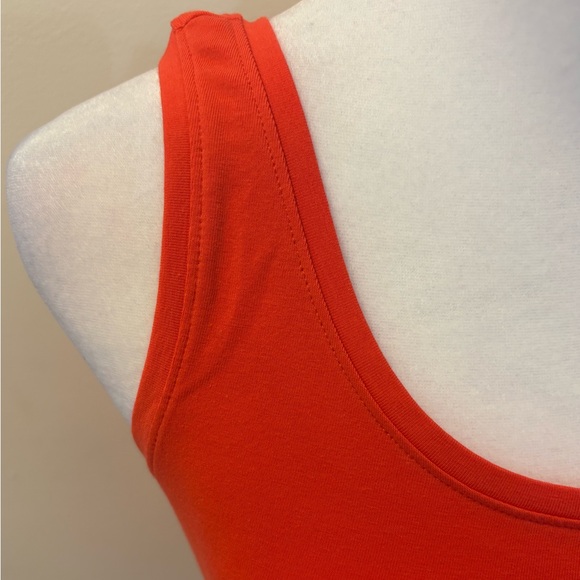 New XS Nic & Zoe Orange Coral Scoop Neck Tank Top - Picture 4 of 13